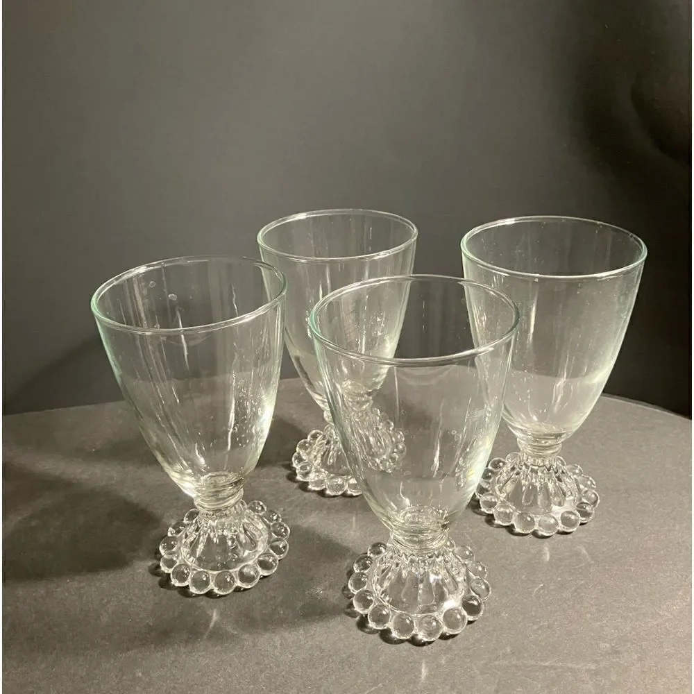 Imperial Glass Candlewick Goblets Set of 4‎